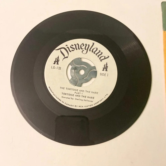 Vintage 1961 Walt Disneys The Tortoise and the Hare 45 Record with Sleeve - Picture 6 of 14
